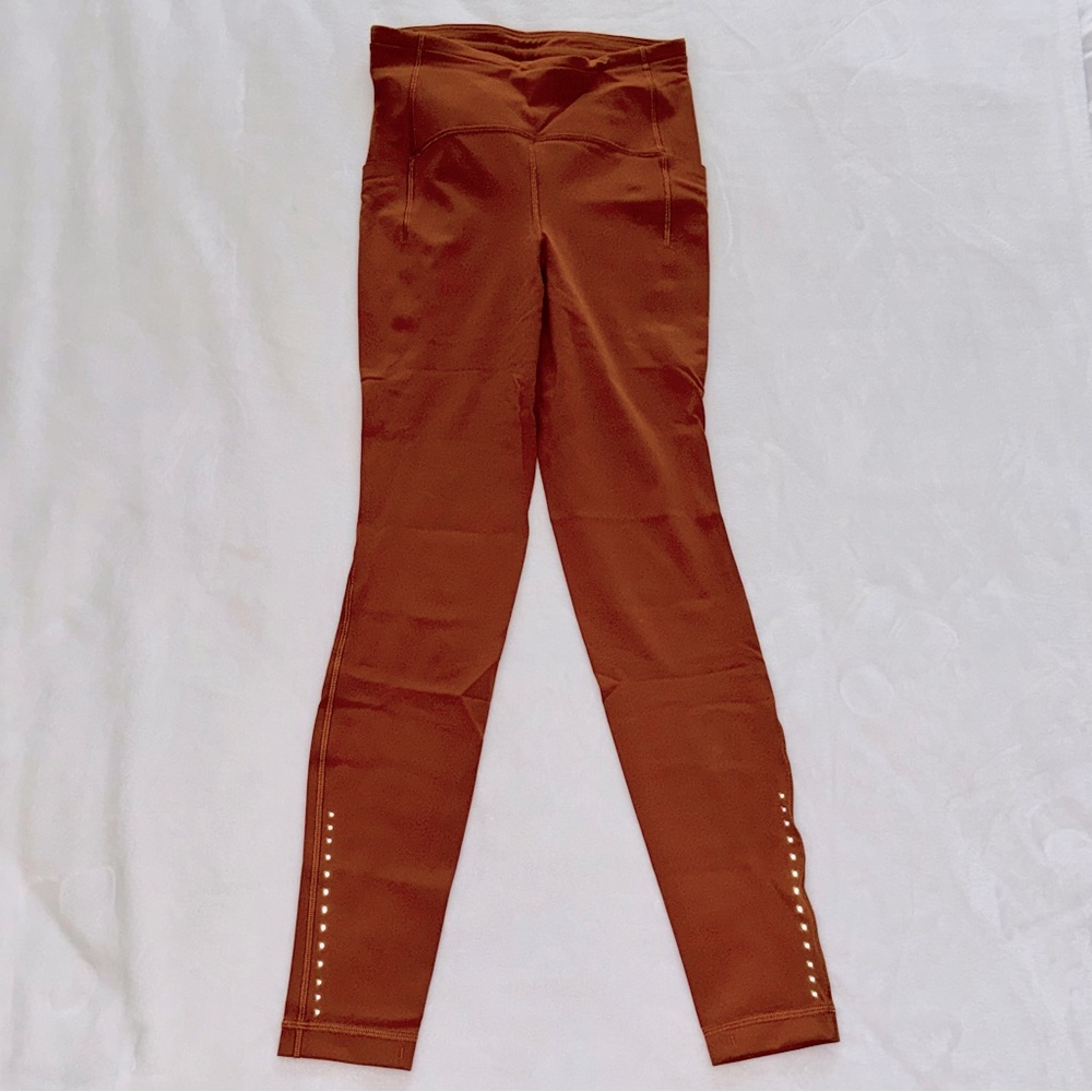 Lululemon Womens Swift Speed HR Tight Leggings 28” Sz 4 Butternut Brown Luxtreme